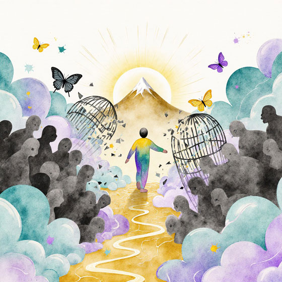 true self awakening, reconnecting with self, listening to intuition, signs of inner transformation